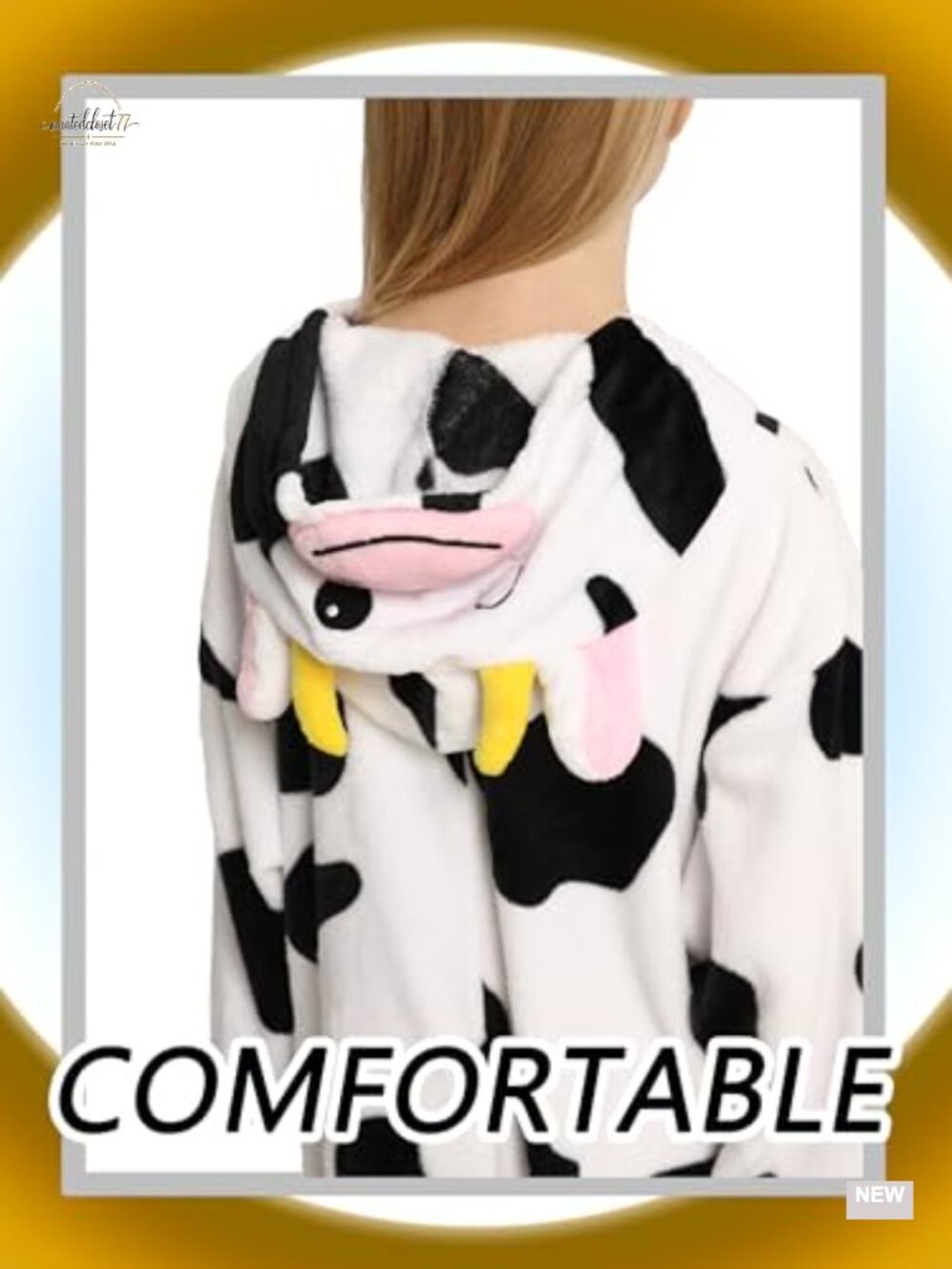 Unisex Kids Animal Onesie Flannel Fleece Hooded Pajama Costume - Picture 4 of 6